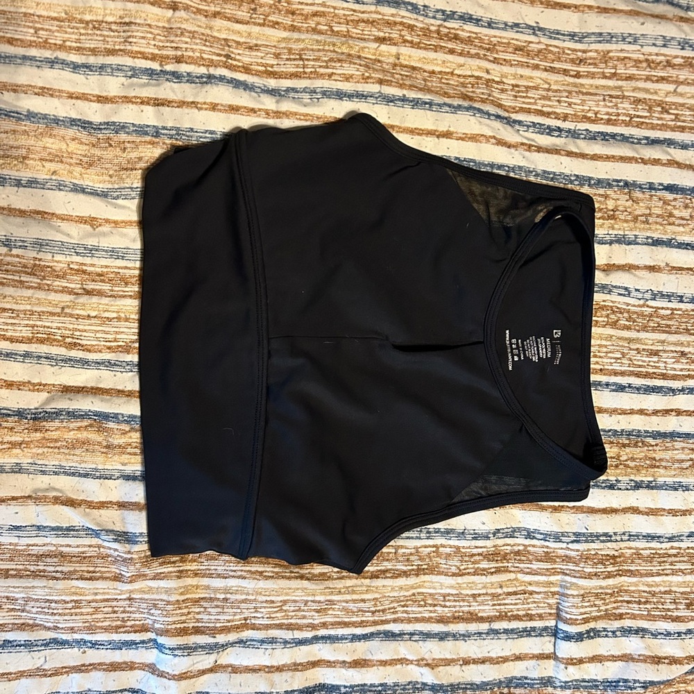BuffBunny Black Crop Top